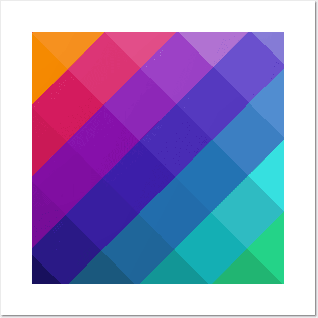 Cubical Colors Wall Art by parazitgoodz